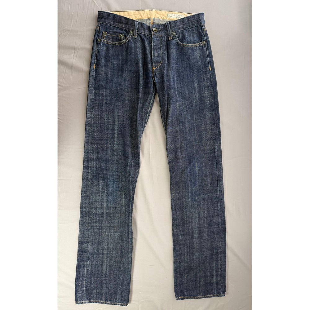 Rag & Bone Handmade in USA Dark Wash Straight Leg Button Fly Jeans Indigo 29 - Picture 2 of 12